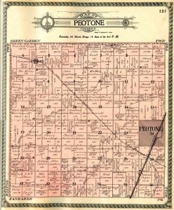1909 Plat Map for Peotone Township