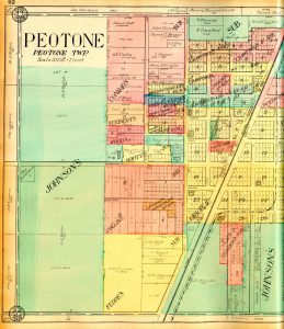 1909 plat Map for Peotone