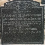 Friedrich Battermann Gravestone Friedrich Battermann 1858 - 1916 and Mina (nee Riechers) 1865 - 1951