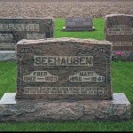 Fred and Mary Seehausen Gravestone Fred Seehausen 1862 - 1933 Mary (nee Seegers) 1868 - 1941