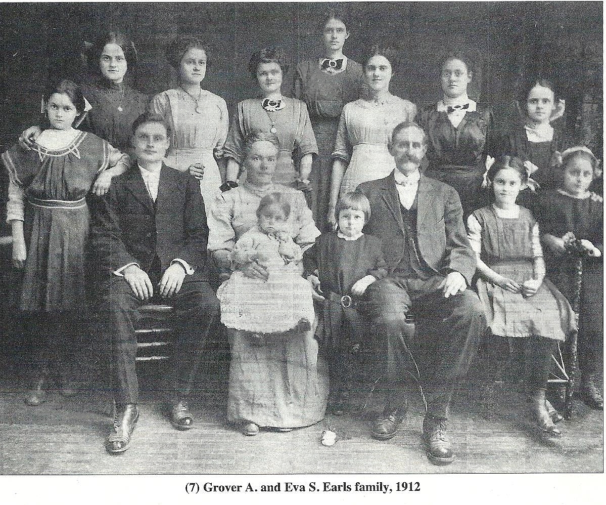Family of Grover Ayers Earls and Eva Salina Lumbard Earls